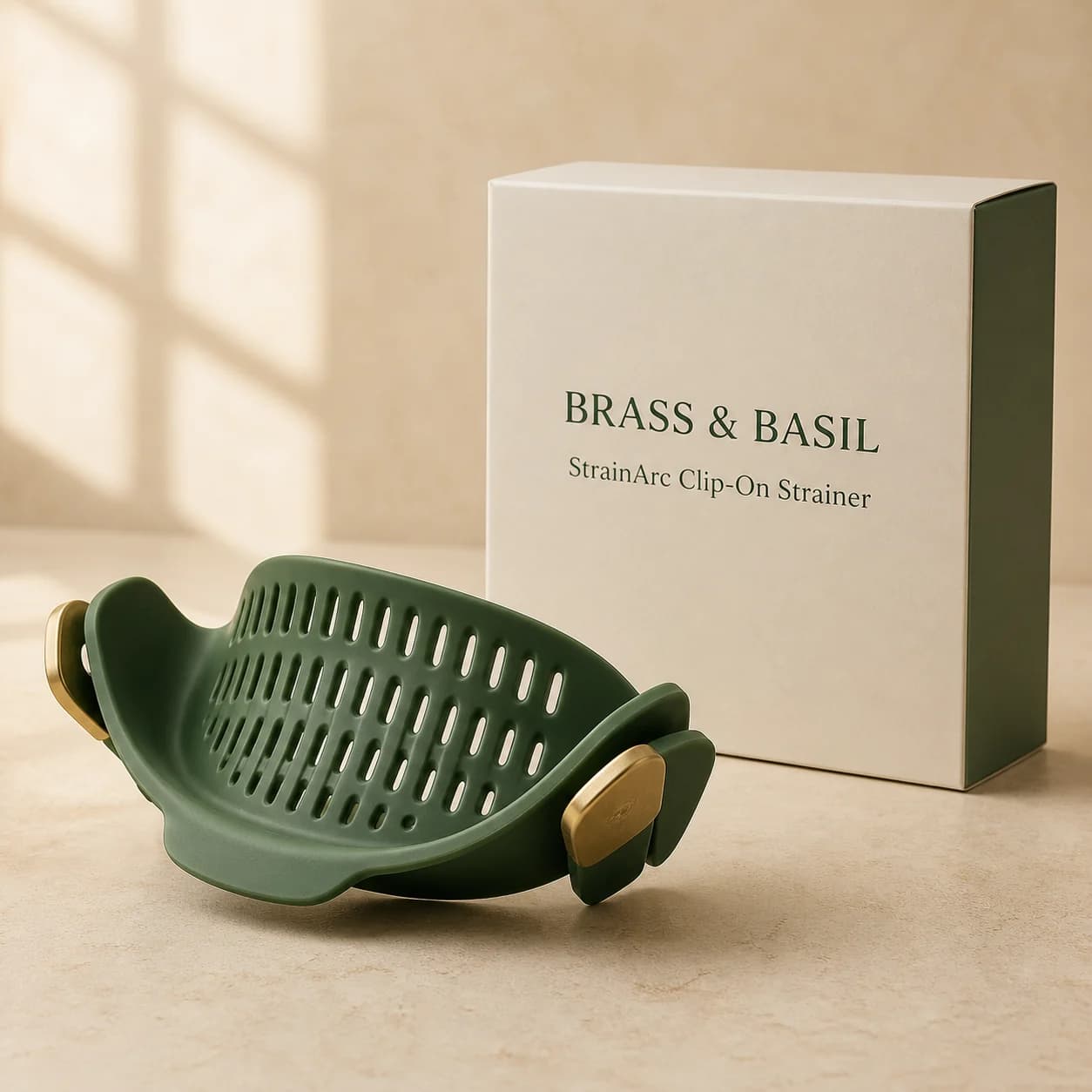 StrainArc Clip-On Strainer kitchen tool