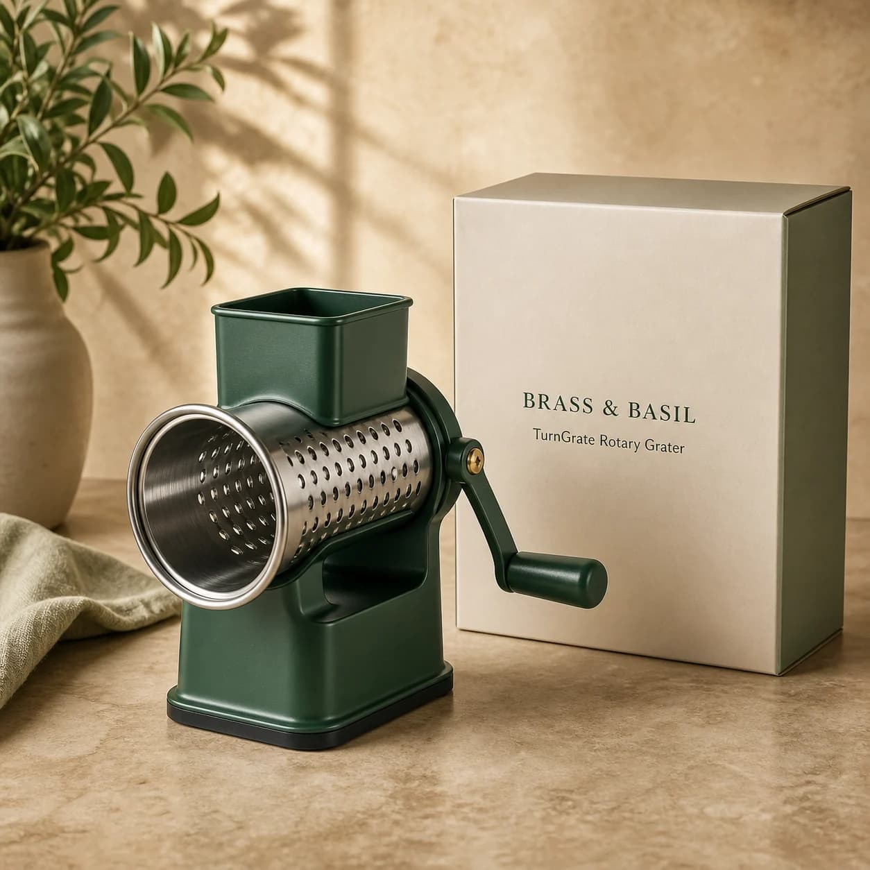 TurnGrate Rotary Grater kitchen tool